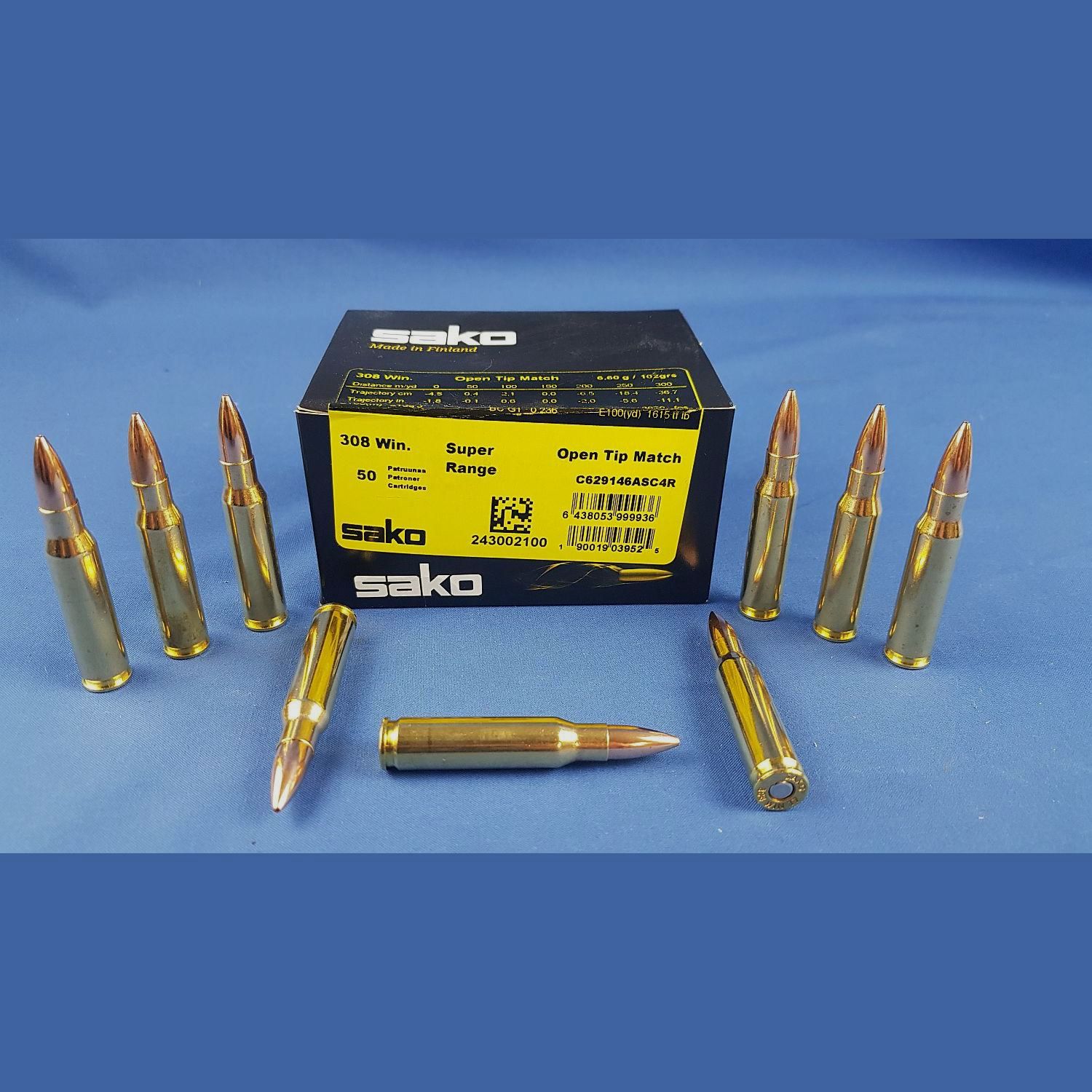 Sako .308 Win. Super Range 102grs 6,6g