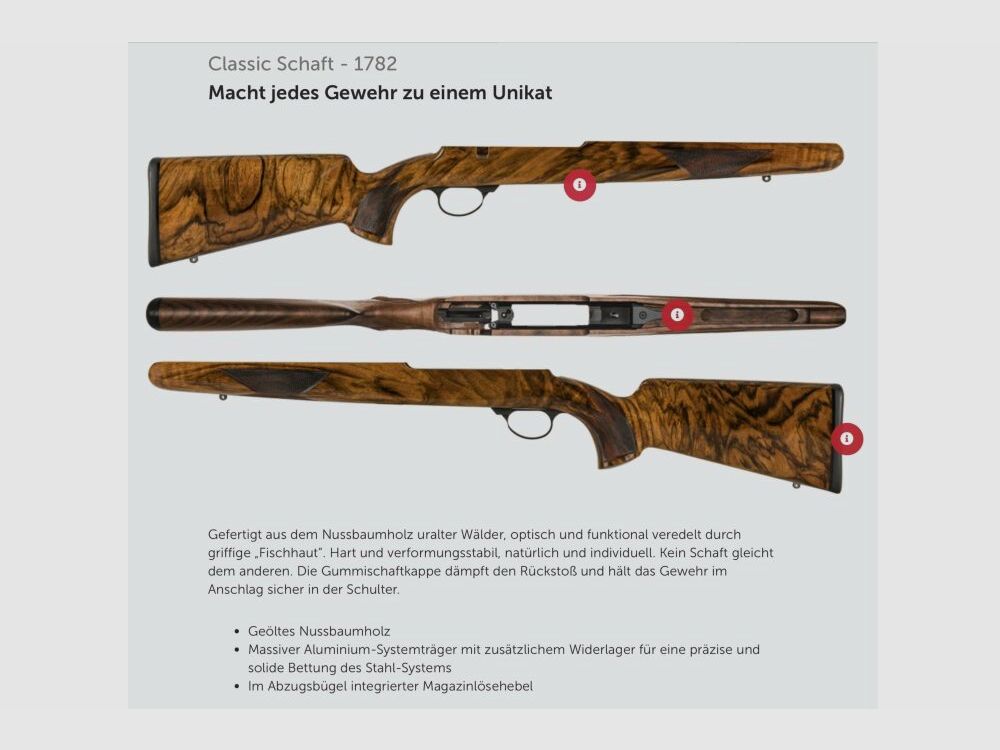 J.G. Anschütz 1782 D G-15x1 Classic .243 Win carabine à verrou LL 580m .243Win, image 2 sur 2