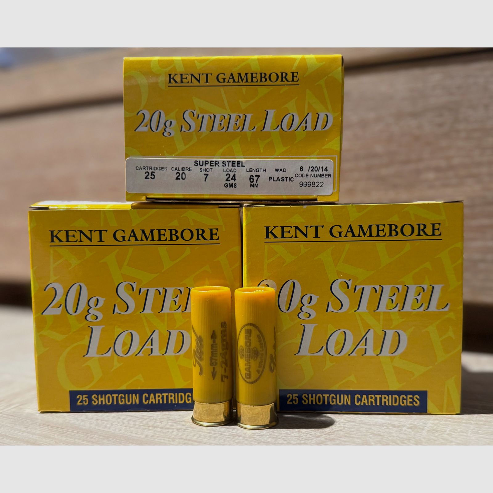 Kent Gamebore Super Steel Load - Cal. 20/67 - 24g - Nr. 7 (2,5mm)