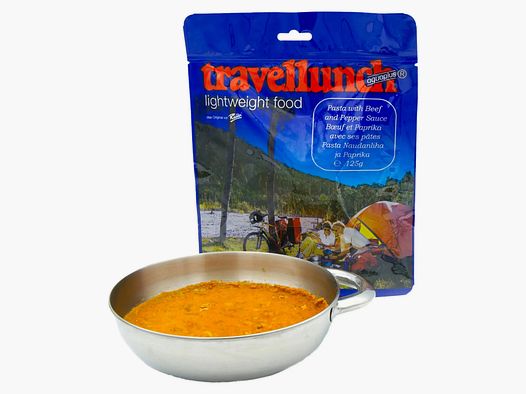 Travellunch Nudeln mit Rindfleisch und Paprikasauce 1er Packung