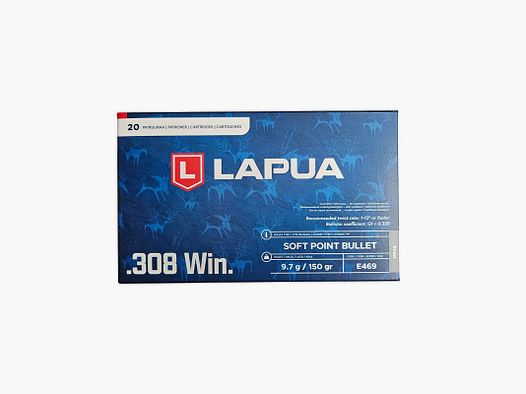 LAPUA 308 WIN 150 GRS/9,7 G SP MEGA 20 STK