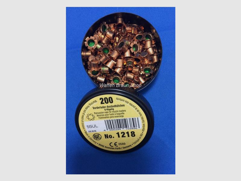 RWS ignition caps 1218 6WING DO 200