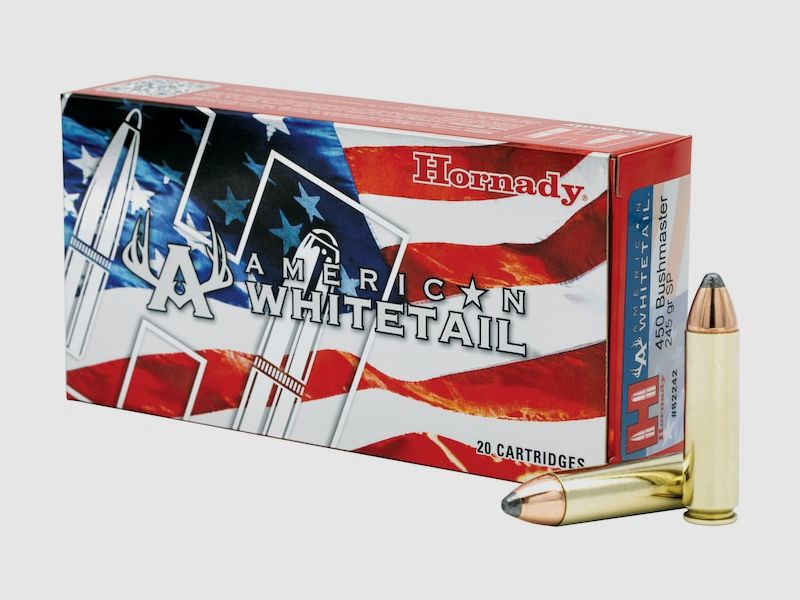 Hornady American Whitetail .450 Bushmaster 245GR JSP 20 cartucce