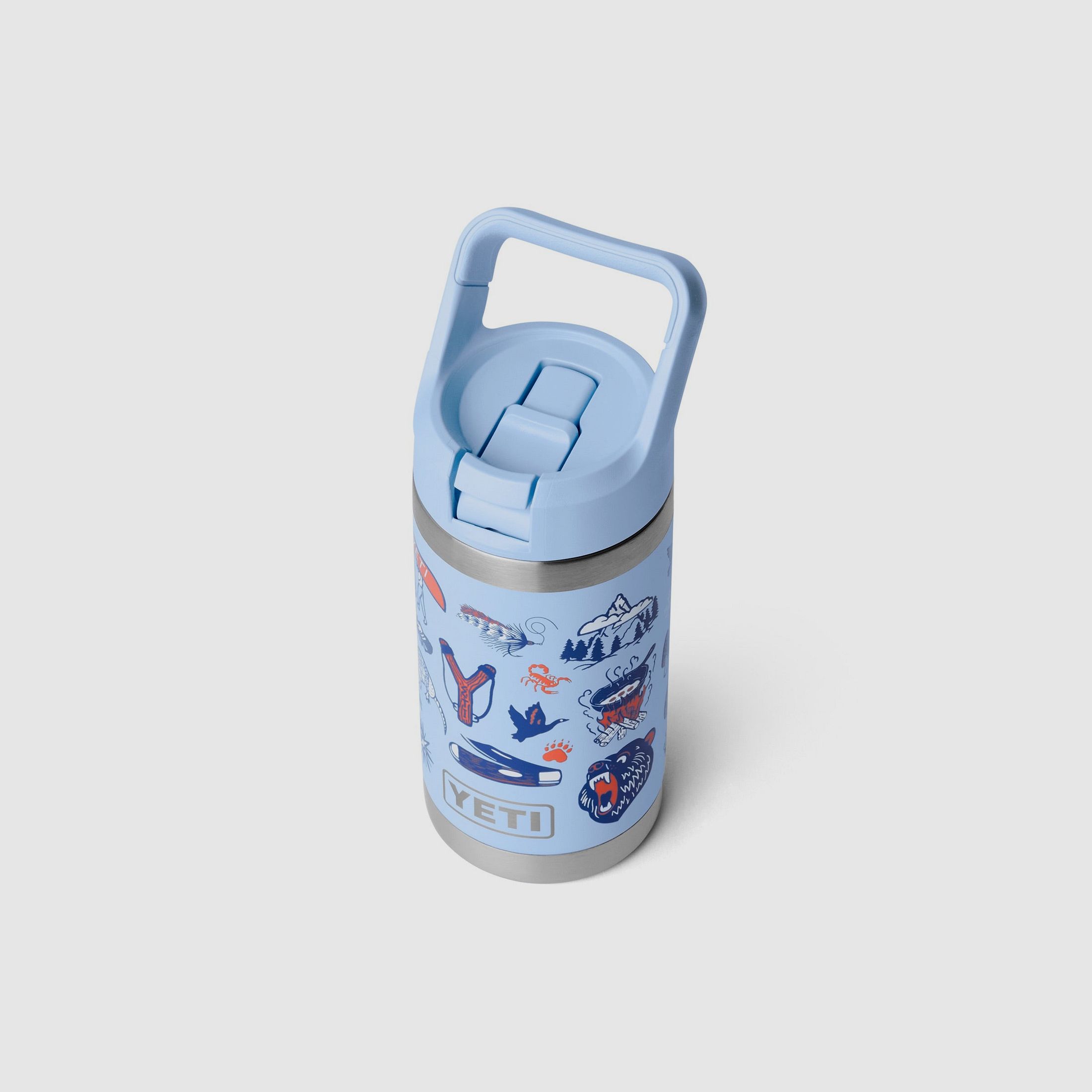 YETI® Bouteille Rambler JR 12 Oz Straw - Big Sky Summer Camp, image 4 sur 4