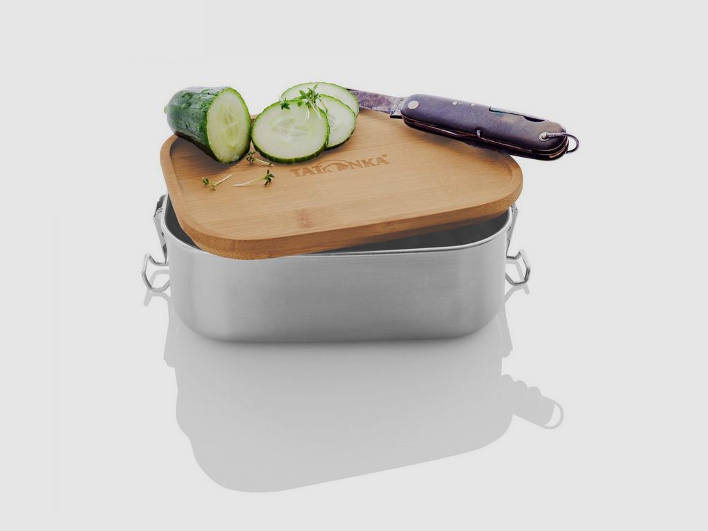 TATONKA Lunch Box I 800 Bamboo Edelstahl-Brotdose
