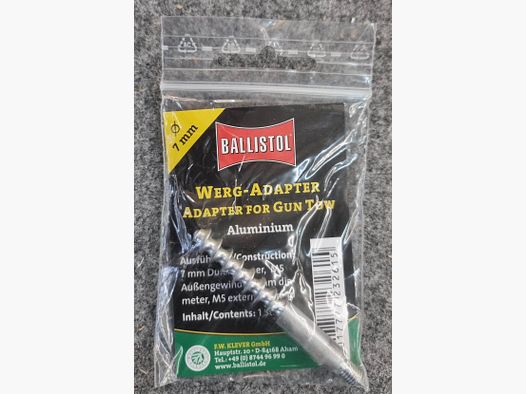 Werg adapter – M5 external thread