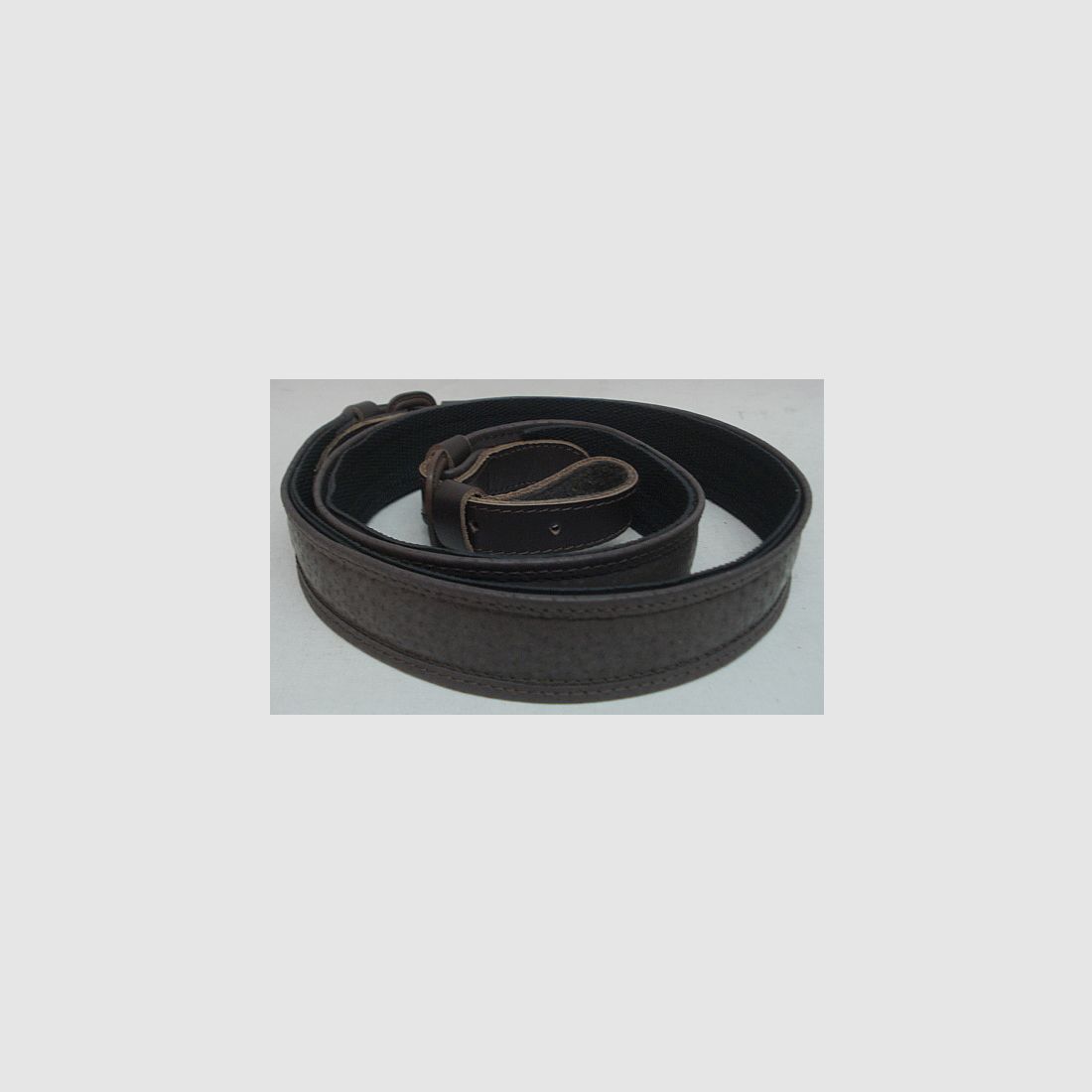 Leder mit Gummiunterlage - 30 mm breit, Oberfläche glatt