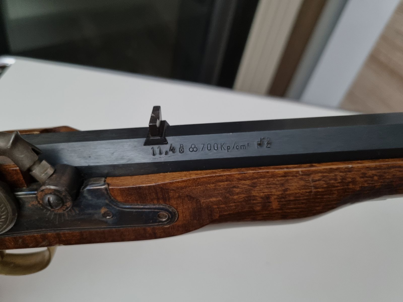 Front-loading pistol Dikar model Kentucky caliber .45