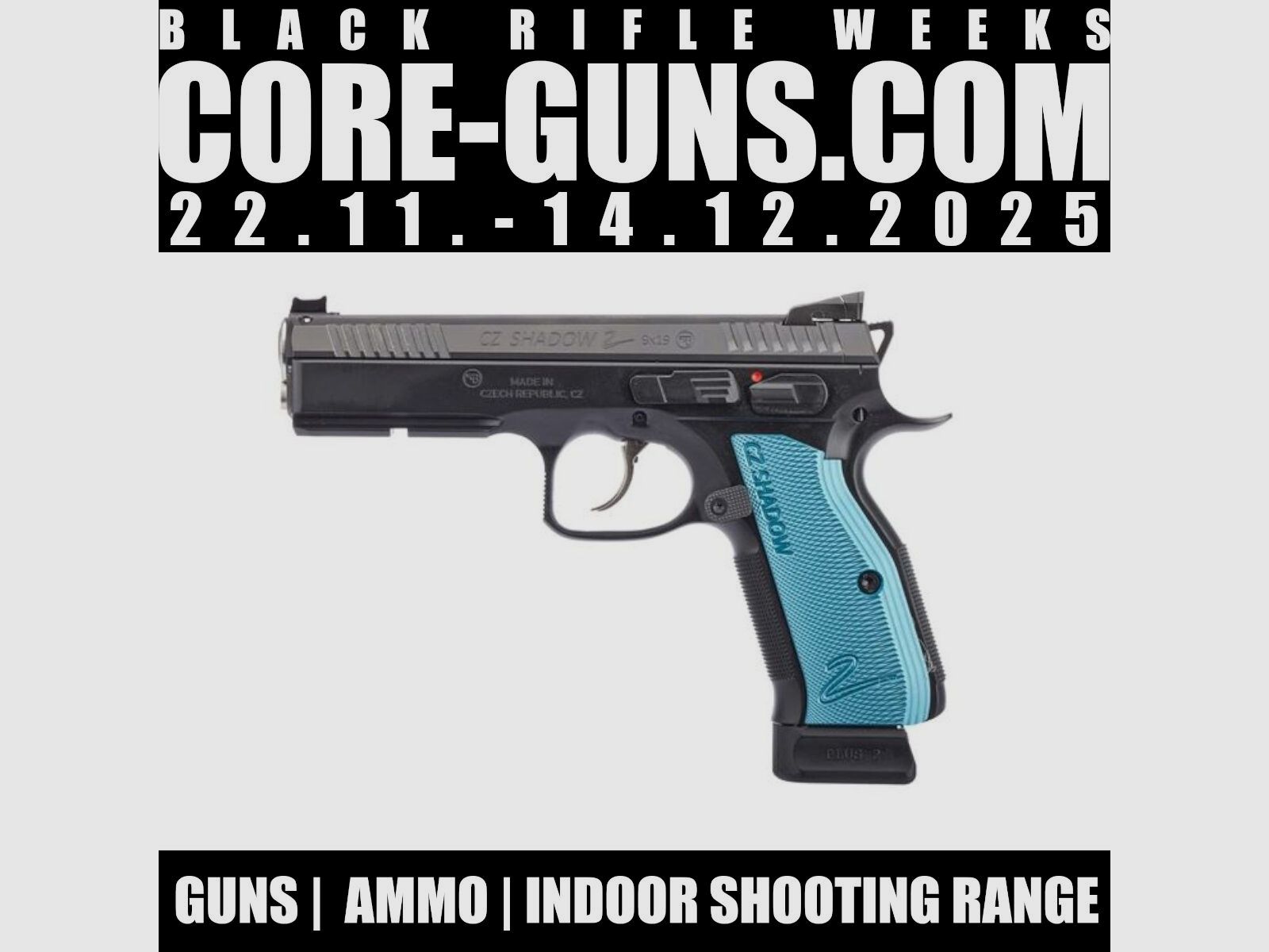 CZ Shadow 2 incl. Barrel Bushing 9mm Luger Pistol BLACK WEEKS DEAL
