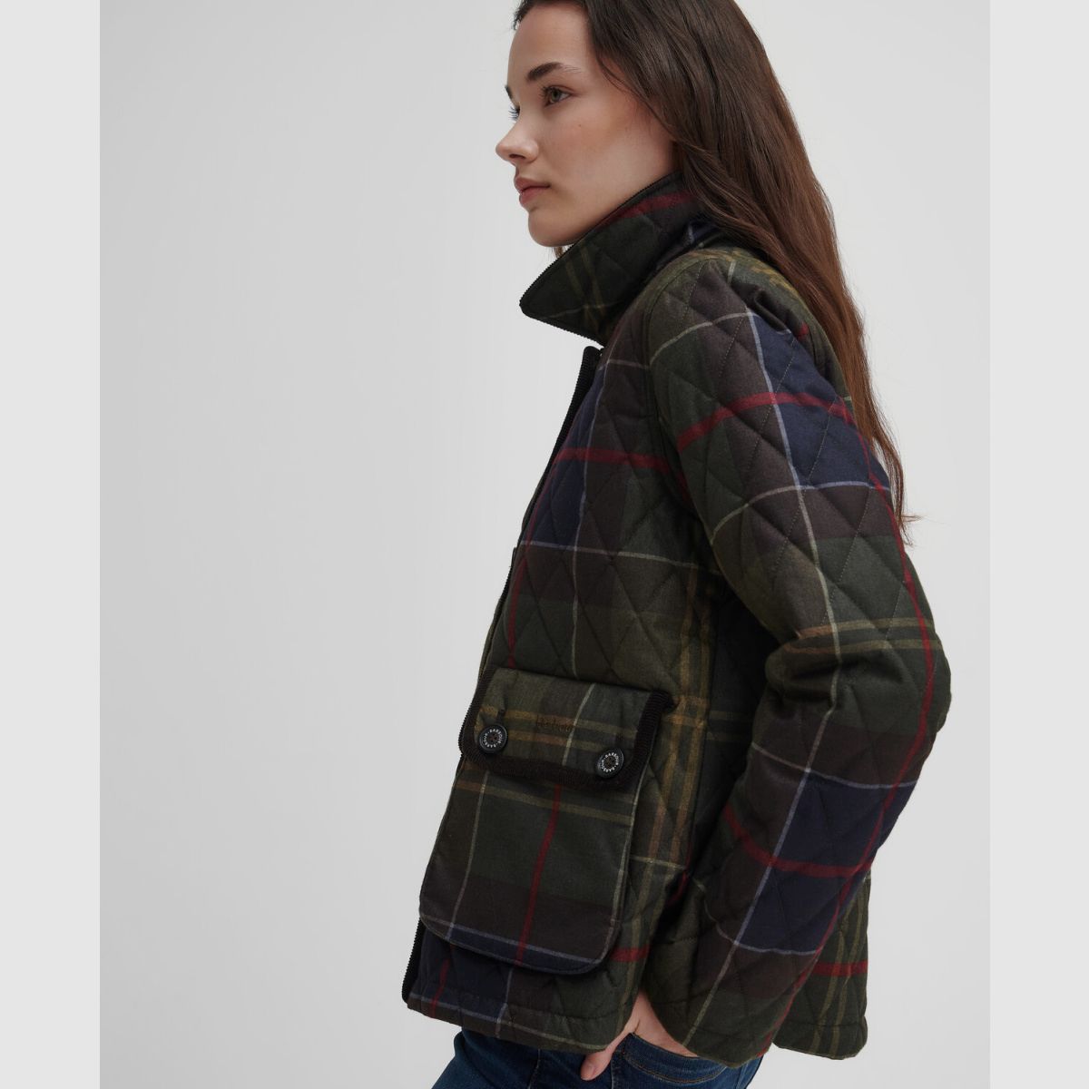 BARBOUR Steppjacke Loudon Tartan