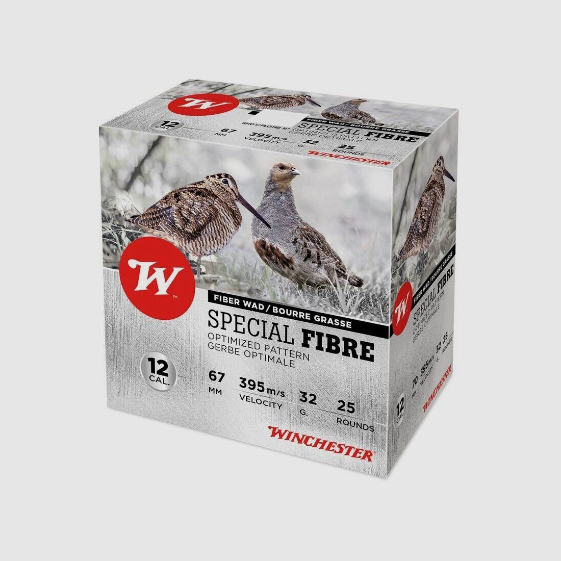 Cartuchos 12/67 Special Fibre 12 mm 32G PB8 X25