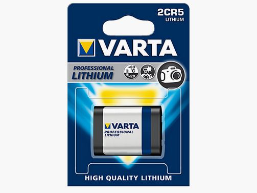 1x VARTA 2CR5 6V Professional Photo Lithium Batterie für Nachtsichtgerät; Taschenlampe, Photoapperat