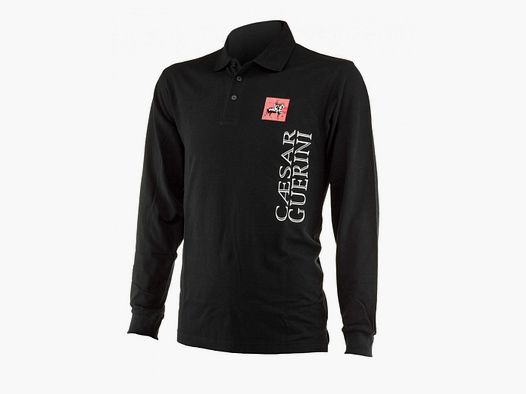 Polo CAESAR GUERINI Czarny z Długim Rękawem Rozmiar XL
