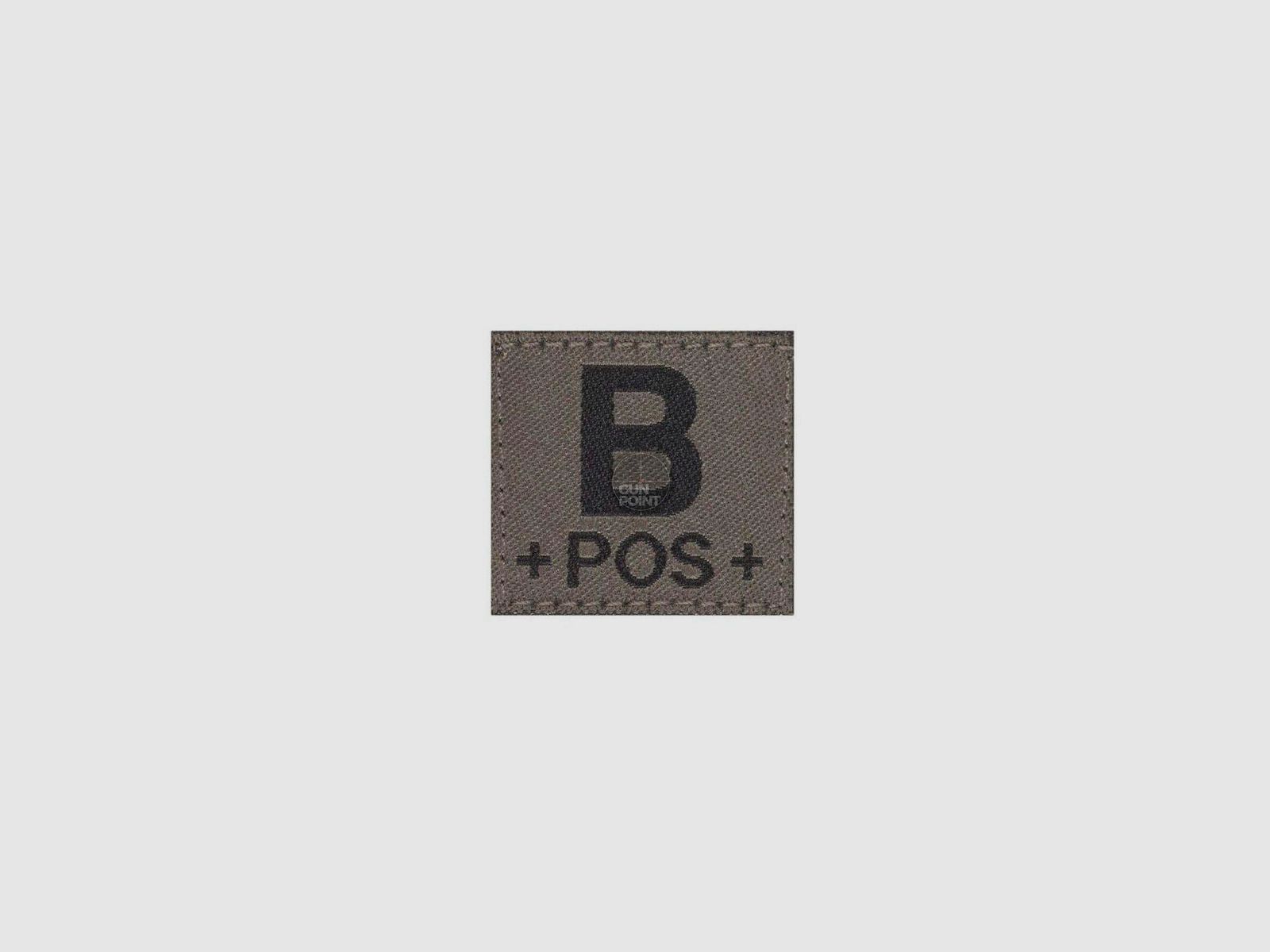 Clawgear B Pos Bloodgroup Patch-RAL7013