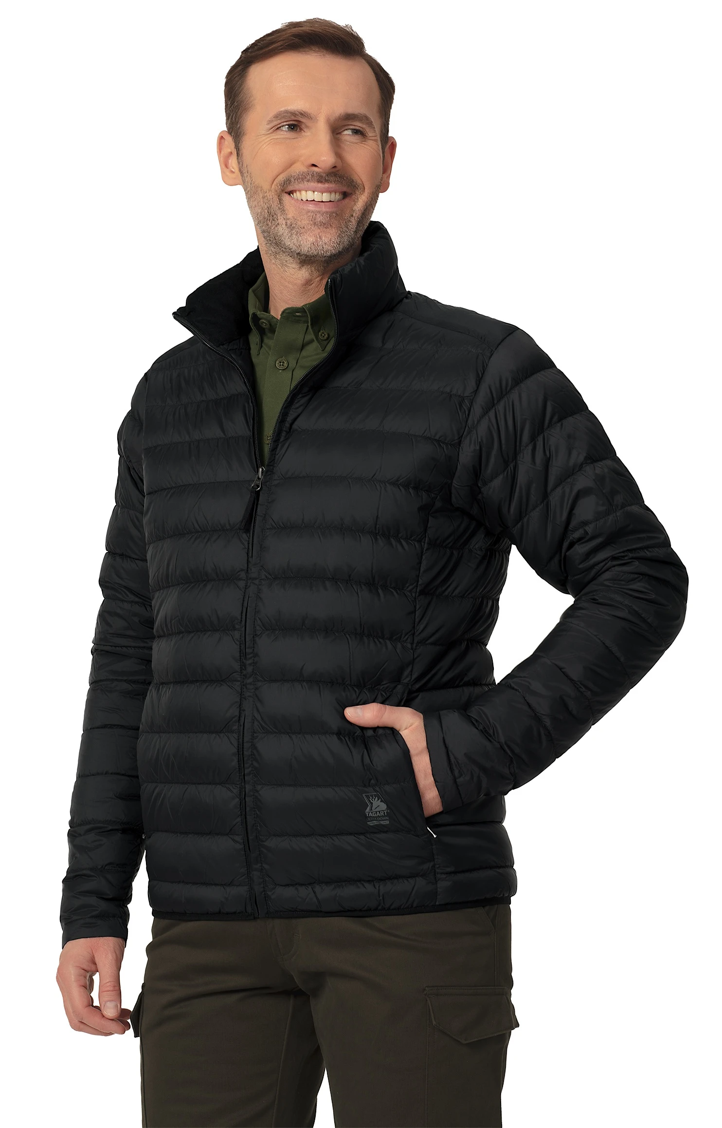 Tagart Wave 4 Herren-Daunenjacke für die Jagd, schwarz