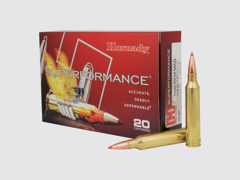 Hornady Superformance SST 154 gr 7mm Rem Mag (20 pièces)
