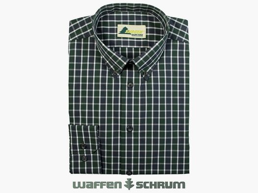 Skogen Hemd Slim Line Armlänge 70 cm Green/Black