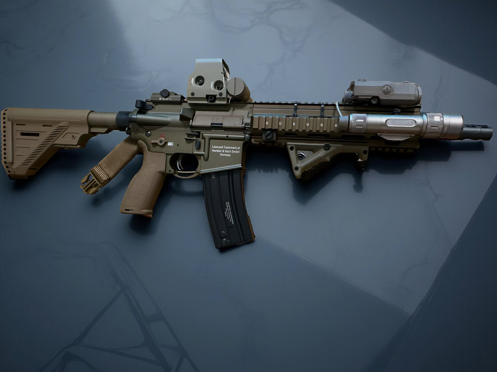 VFC HK416 Supreme (non giocato) – Full tuning + Set completo in RAL con borsa e accessori