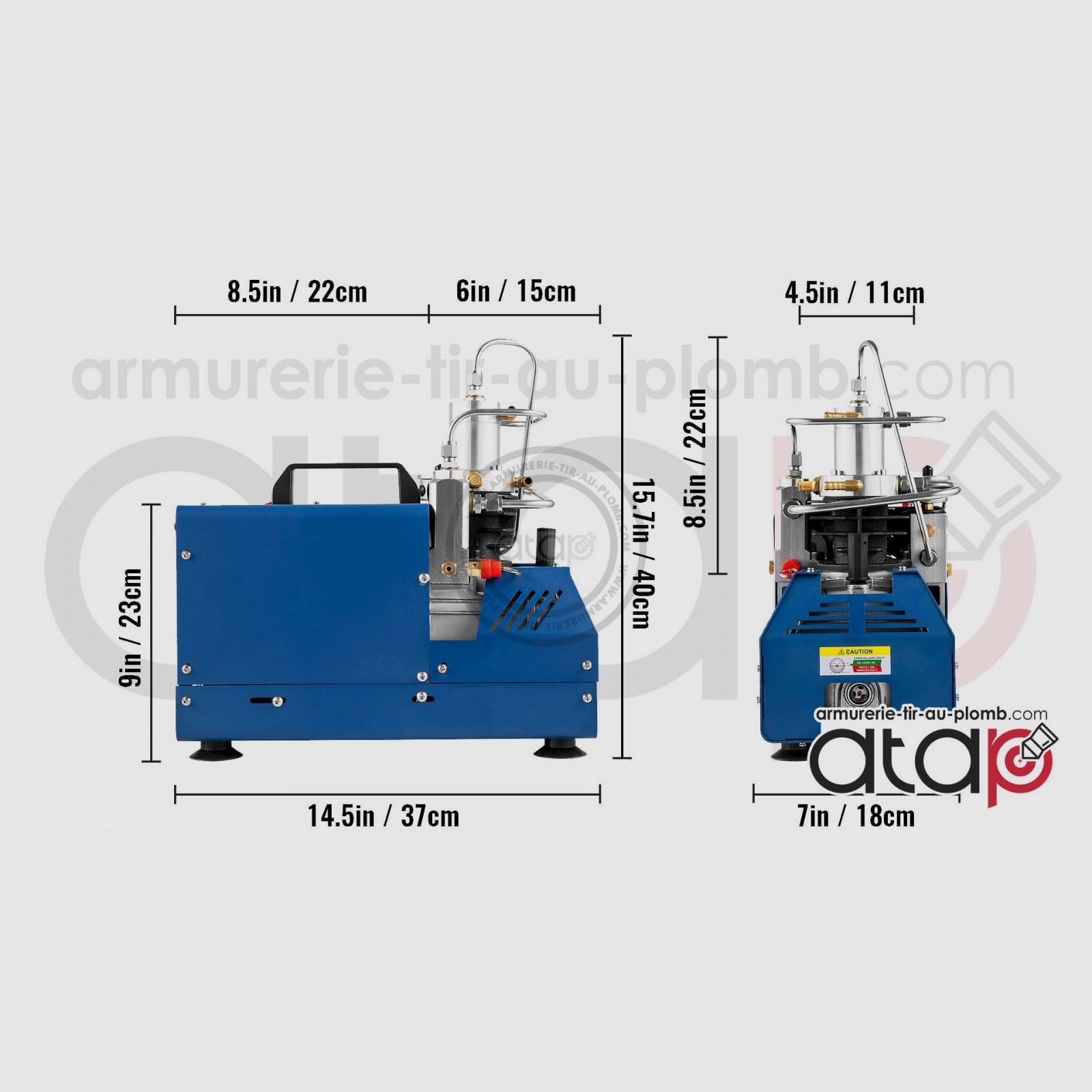 Compressore ad alta pressione 300 bar per carabina PCP e HPA, immagine 2 di 3