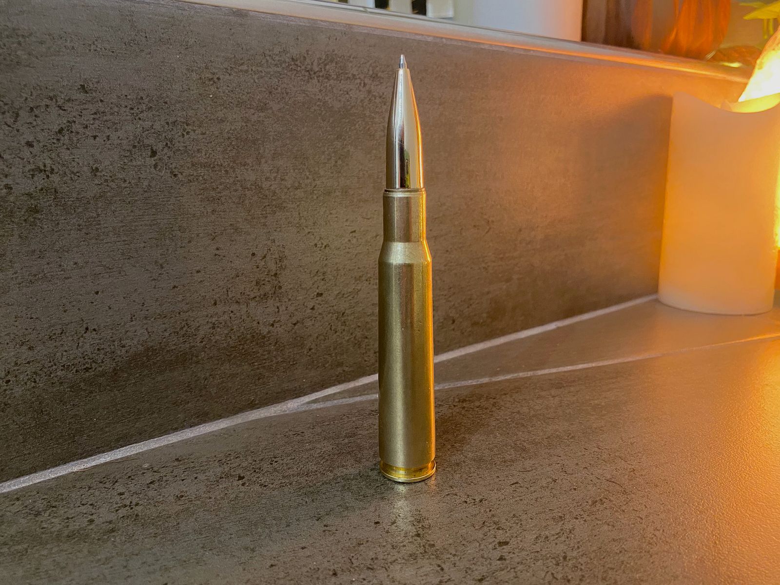 Bullet Pen ballpoint pen in .50bmg cartridge