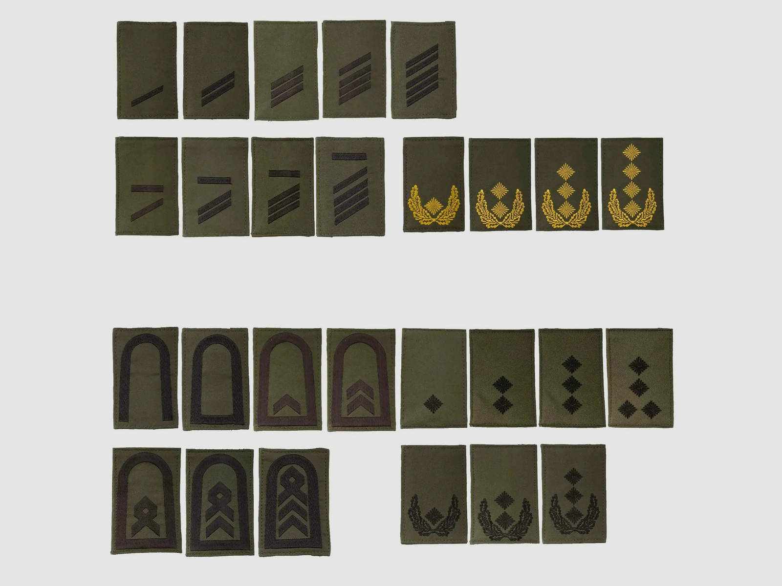 NfD NfD BW Rank Badge Army Velcro