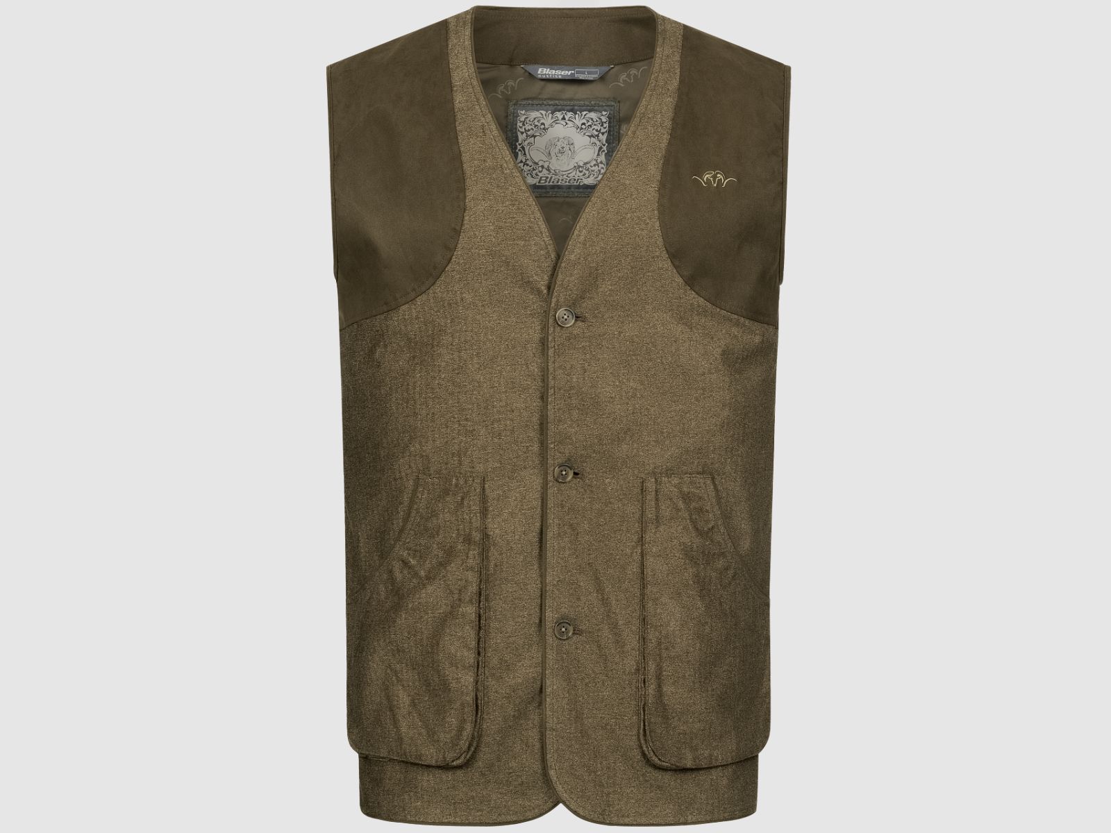 Blaser Herren VINTAGE Wing Weste dunkelbraun / melange