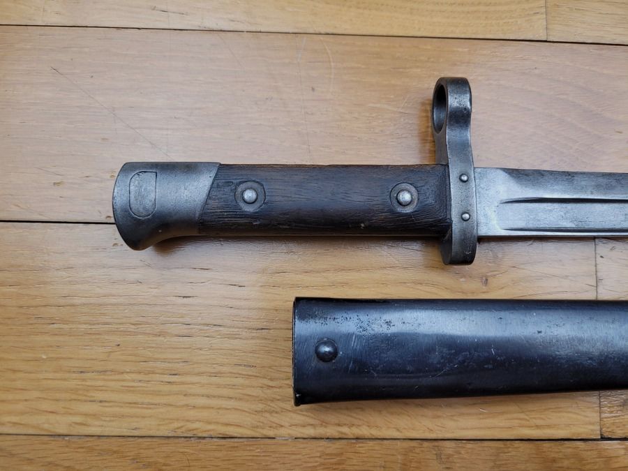 Österreichische Bajonett 1895 – Fabrik. Prag ZP – Wiederverwendung III. Reich – Nazi-Adler Typ Heer am Knauf – TBE+, Bild 7 von 10