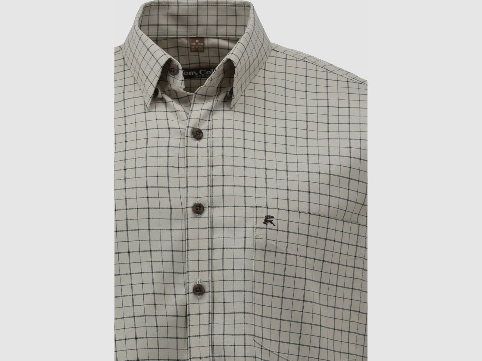 Tom Collins Herrenhemd Regular Fit – Beige kariert, Bild 3 von 3