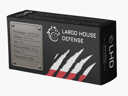 LHD-Munition cal. 9x19mm 8g/124gr