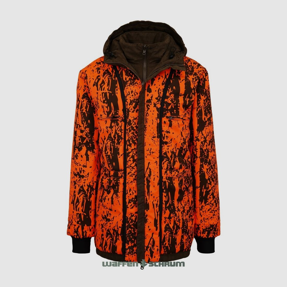 Hubertus Wendejacke Janus Micro Olive/ orange