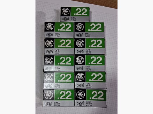Ammunition RWS 22 short