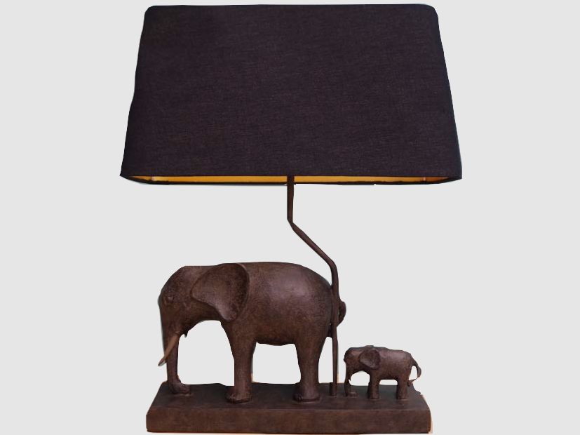 Lovergreen Lampen mit Tiermotiven Motiv Elefantenlampe + Lampenschirm