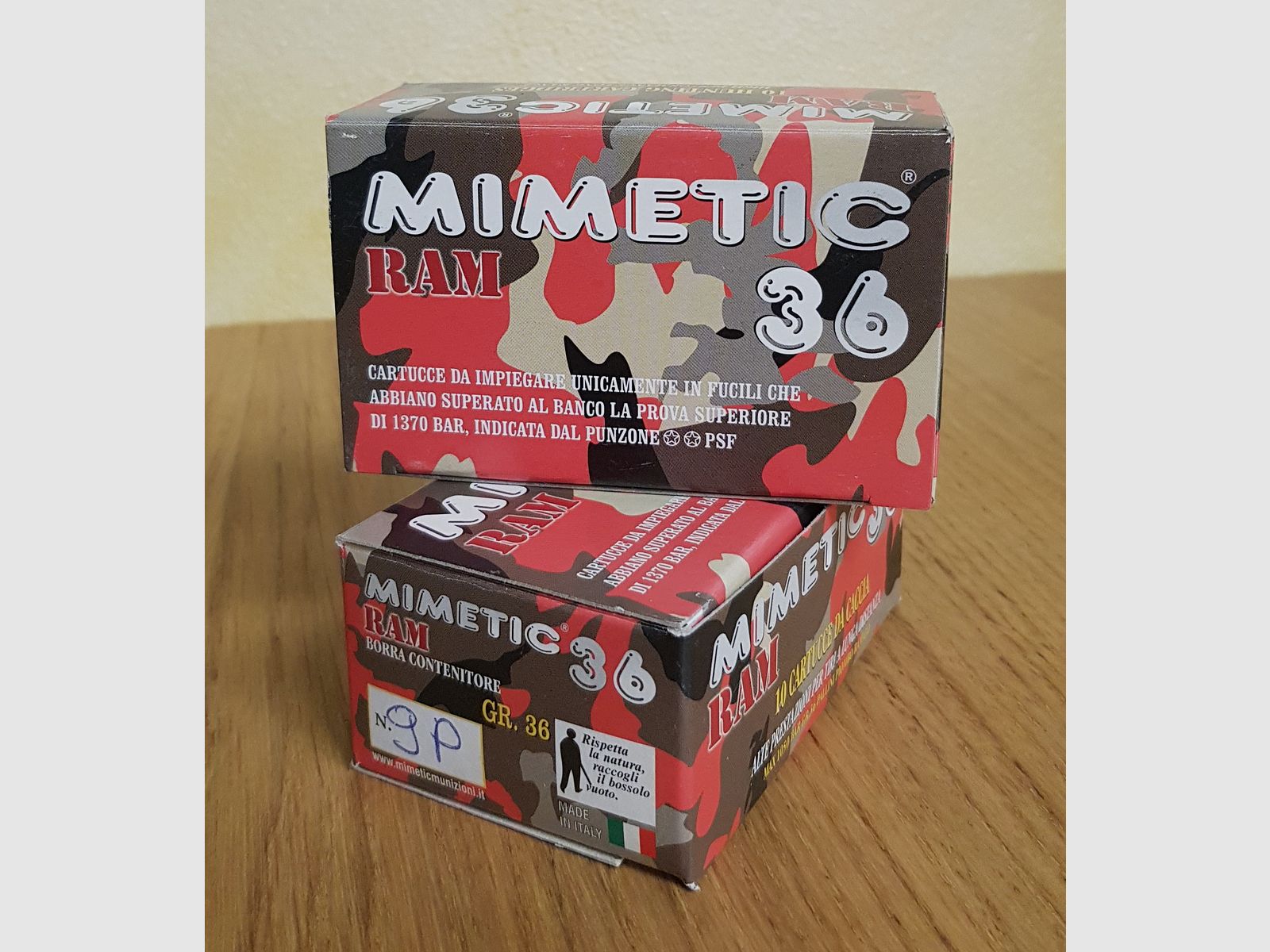 MIMETIC MUNITIONEN 9 PALLETTONEN KAL 12