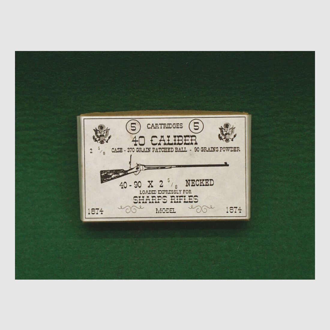 Replika patroondozen .40Caliber 40-90x2-5/8 Genekt