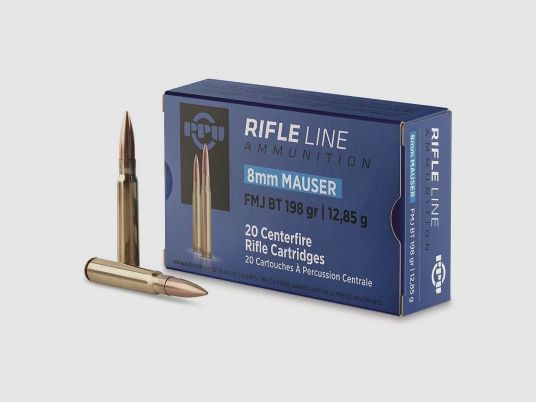 PRVI Partizan Munition 8X57 IS FMJ BT 198 GR.