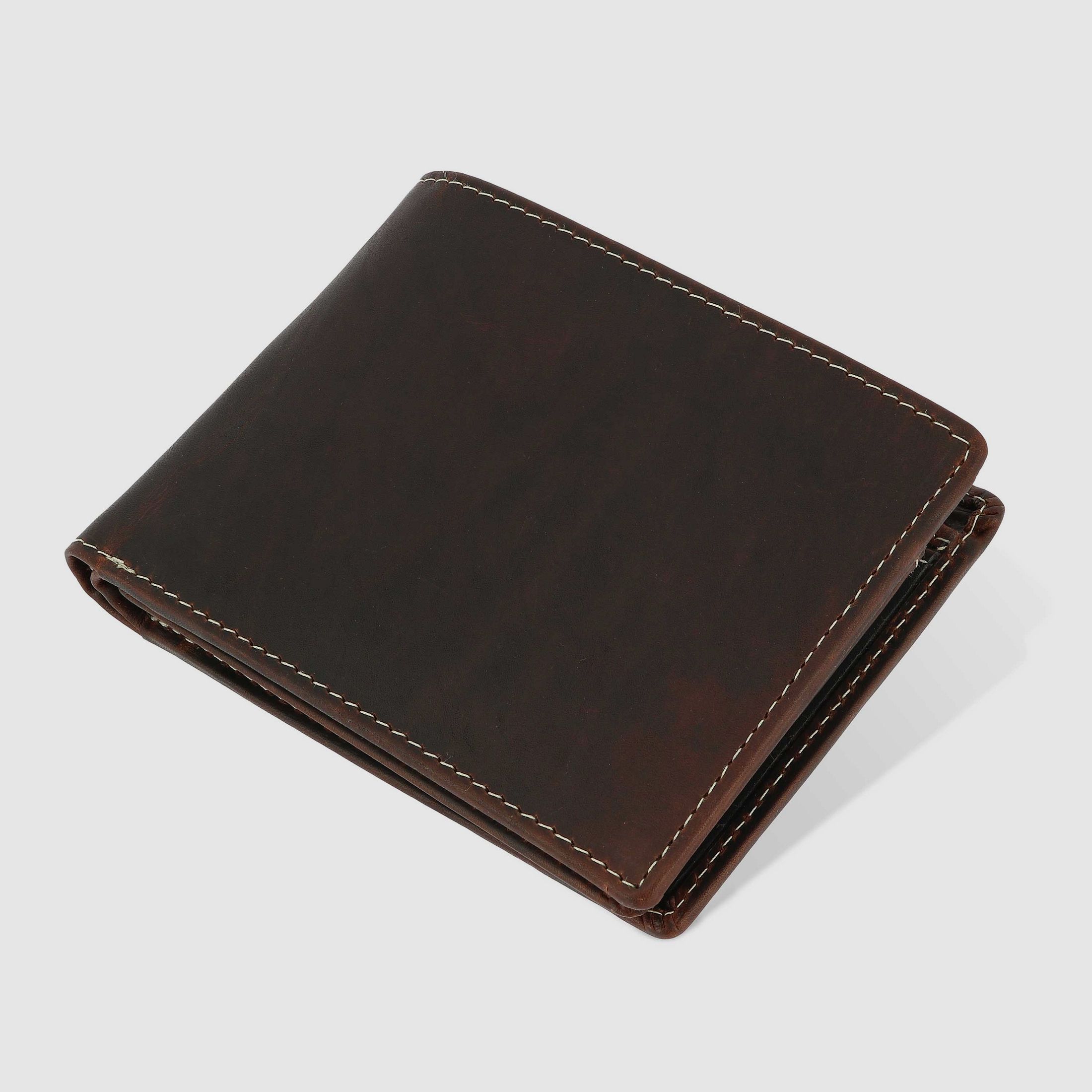 AKAH Geldbeutel Leder Querformat