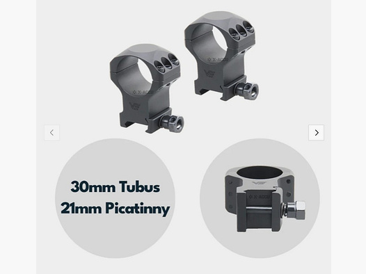 Vector Optics XASR-3003 X-Accu Montage für 30mm Tubus, 21mm Picatinny, h= 35mm