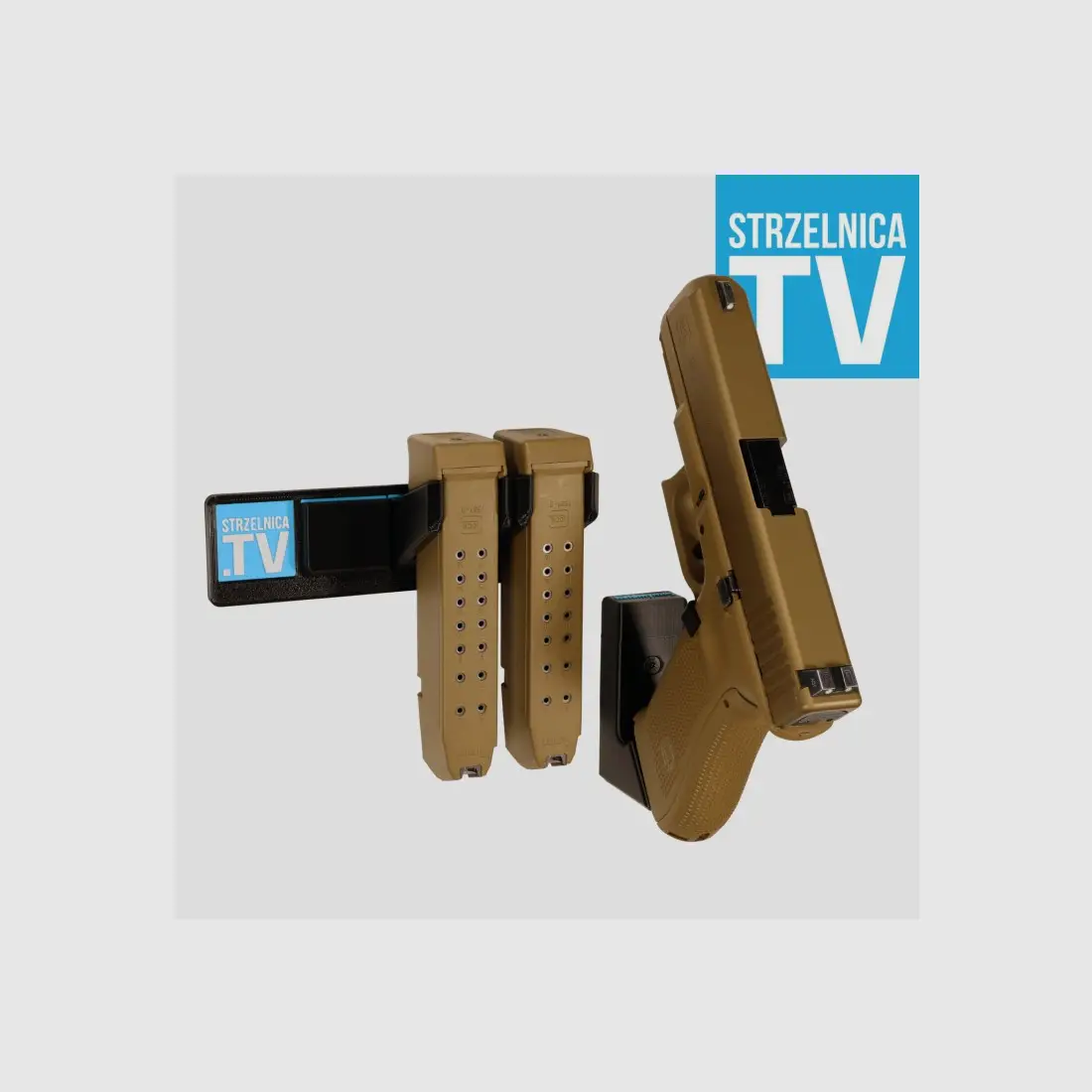 Szafa Kwiatka supporto per pistola GLOCK e 2 caricatori (Glock 19/44) – supporto magnetico HoldmyMag, immagine 3 di 3