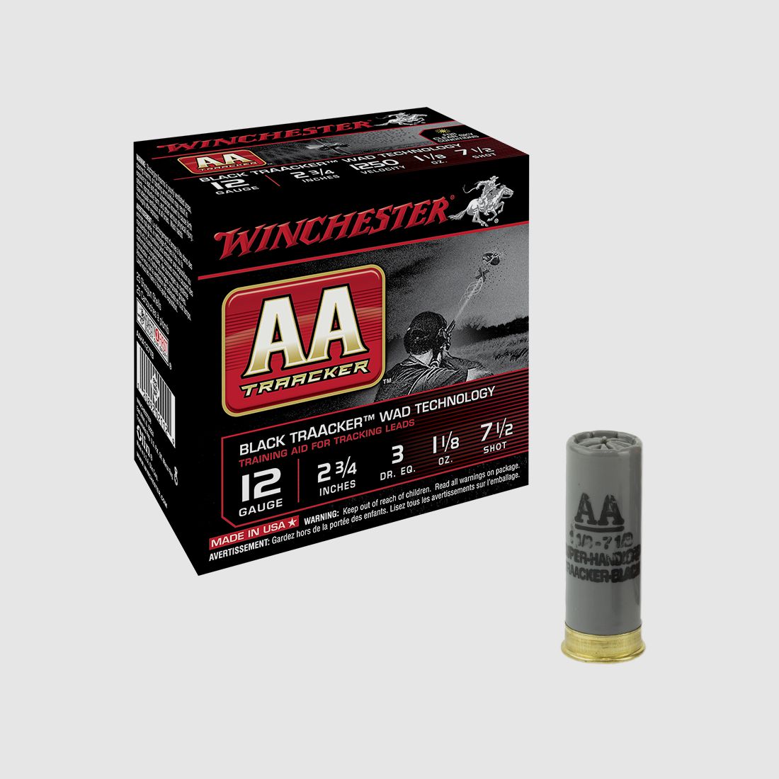 Winchester AA TrAAcker .12/70 32g #7.5 (2.4mm) 25 cartridges