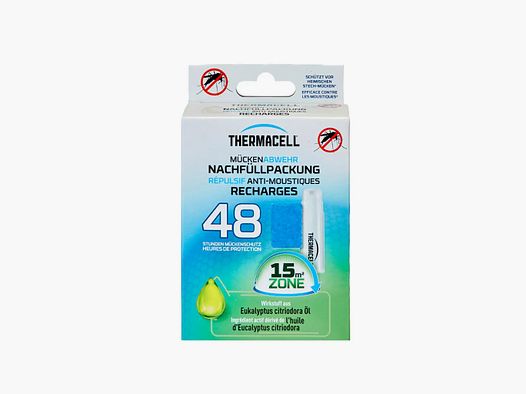 ThermaCELL Thermacell Recarga de Insecticida - 48 h: 4 Cartuchos de Gas, 12 Tabletas de Ingrediente Activo (PT-19)