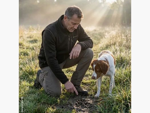 Gebreide vest Deerhunter Moor bruin rekbaar zonder mouwen