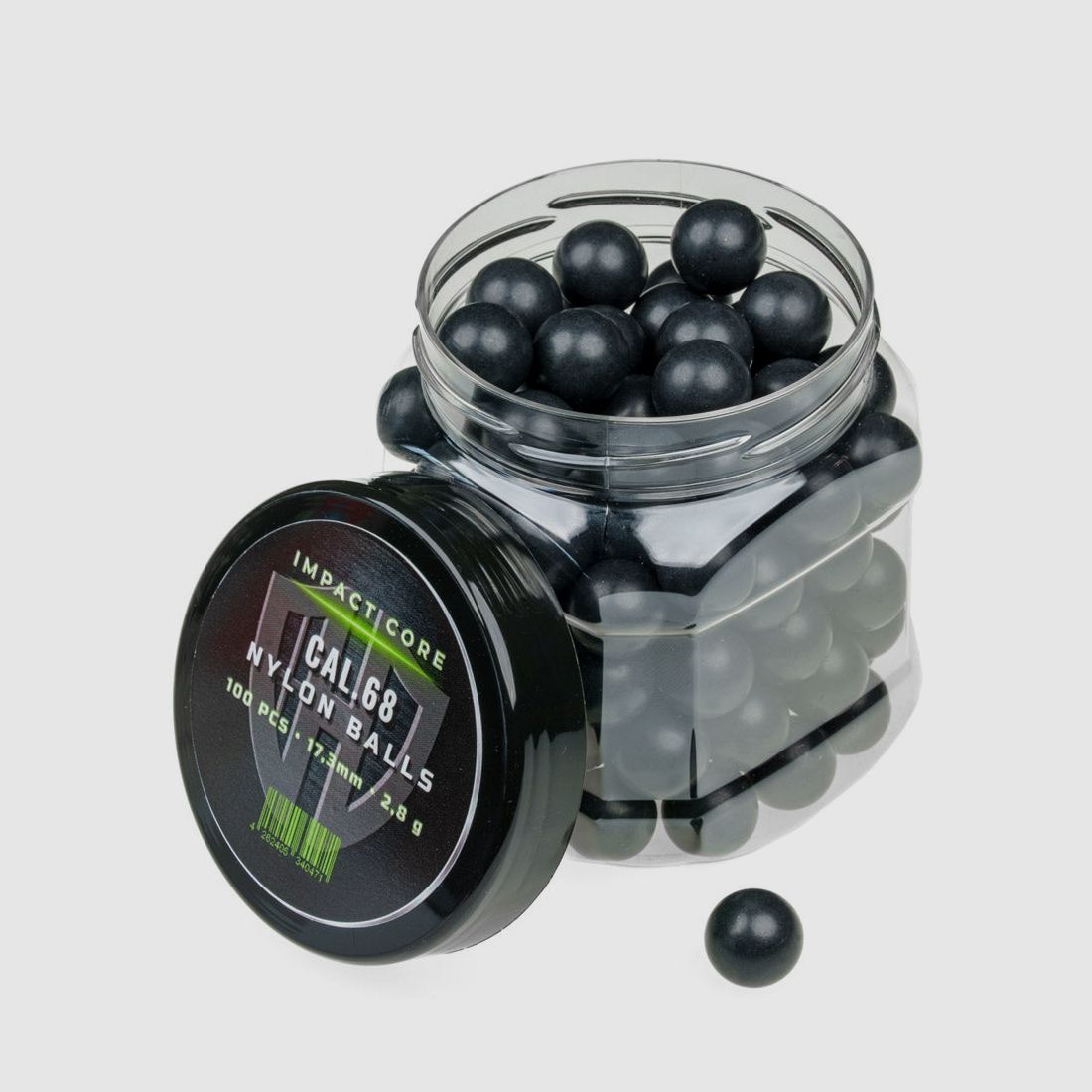 100x BALAS DE NYLON Cal.68 | IMPACT CORE | HDS68 | HDX68 | Pistola X-68 | IntruBuster| Plástico duro 2,8g