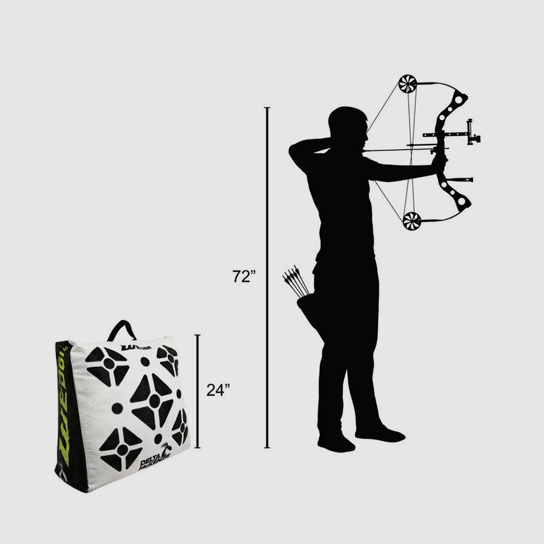 Delta McKenzie 3D Wedgie Bag Schießsack 61x61x30,5 / max. 425 fps