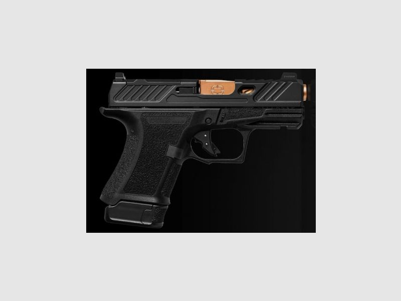Shadow System CR920 9mm Blk Frame Elite Slide OR Blk Spiral canna Bronze SS Rod Grn Tritium, immagine 1 di 3