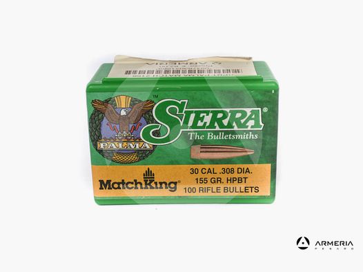Geschosse Sierra Palma MatchKing Kaliber 30 .308 dia – 155 Grain HPBT #2156