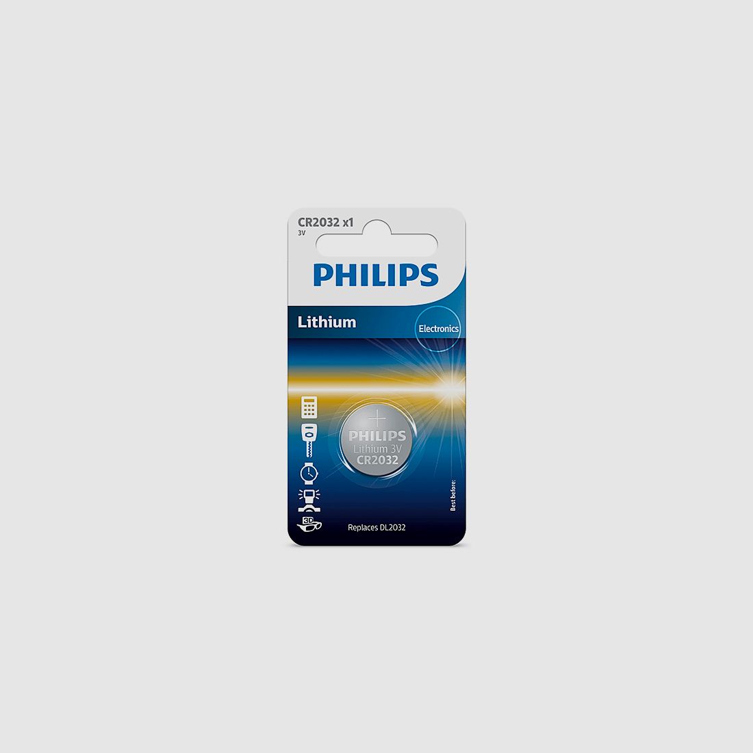 Philips Lithiumbatterie CR2032 1er-Pack