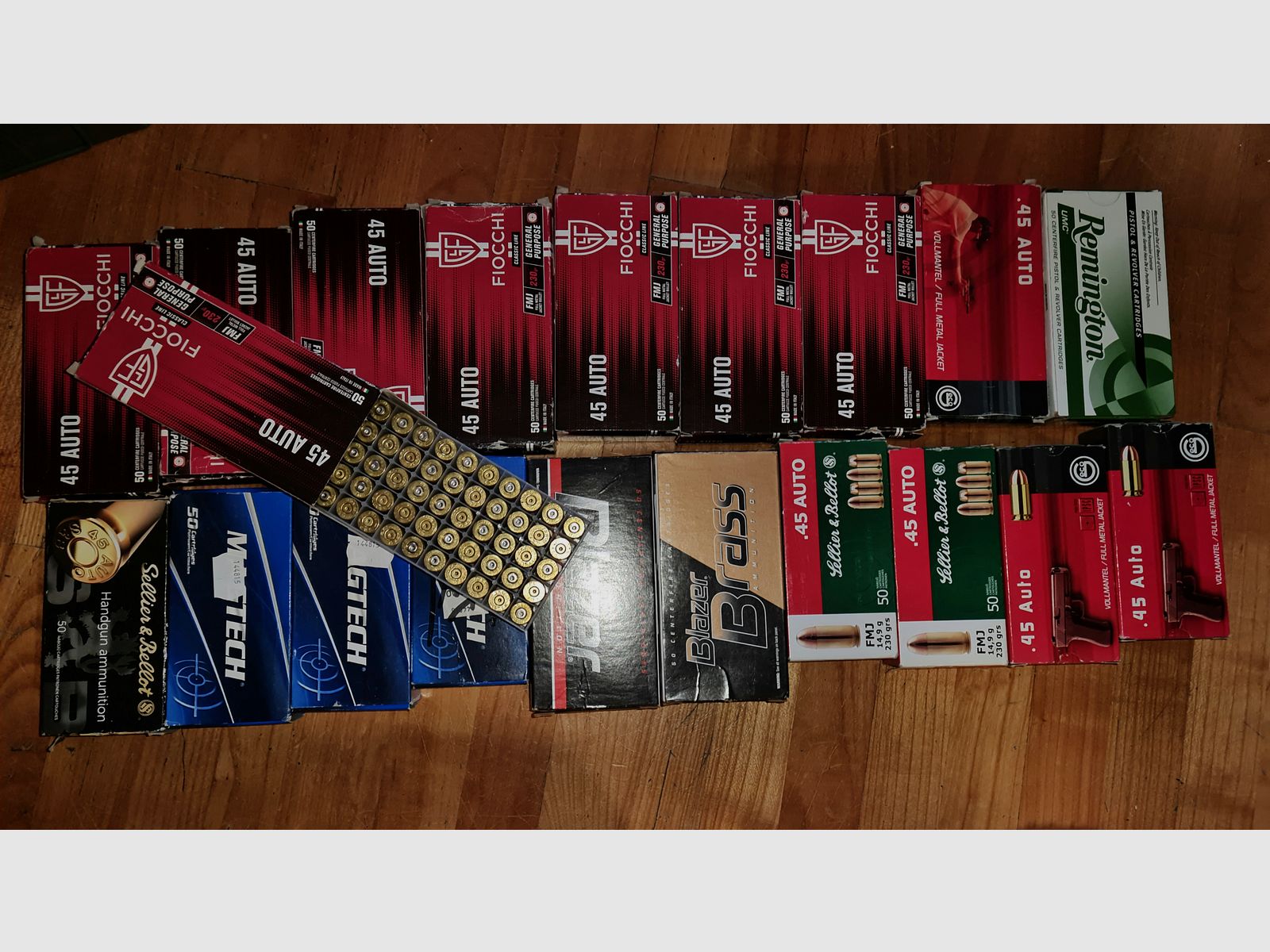 Łuski 45 ACP, 1000 sztuk różnych producentów