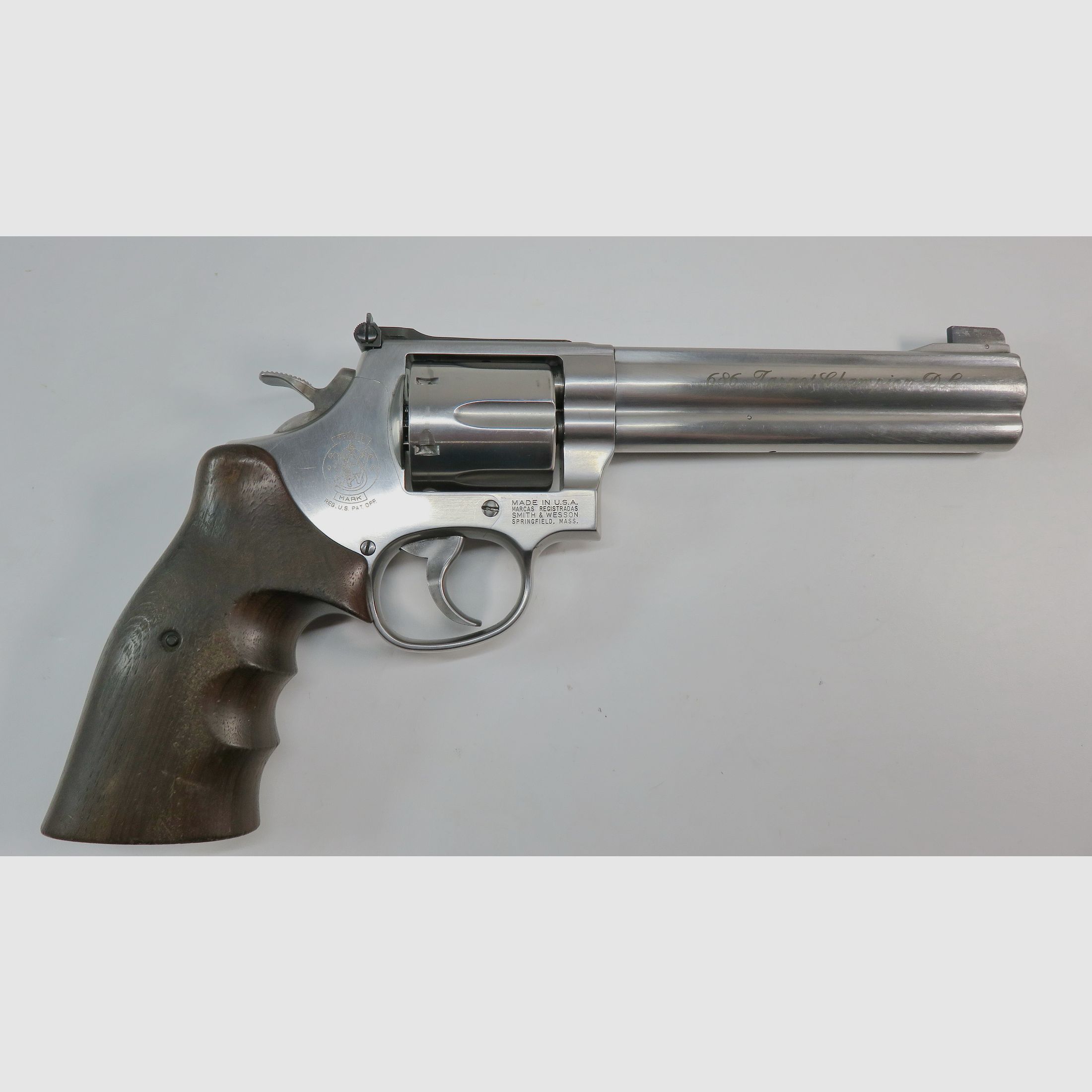 Revolver Smith & Wesson Mod 686-5 Target Champion DL | .357 Mag. | 6 Zoll | Nill-Griff | Gepflegter Zustand