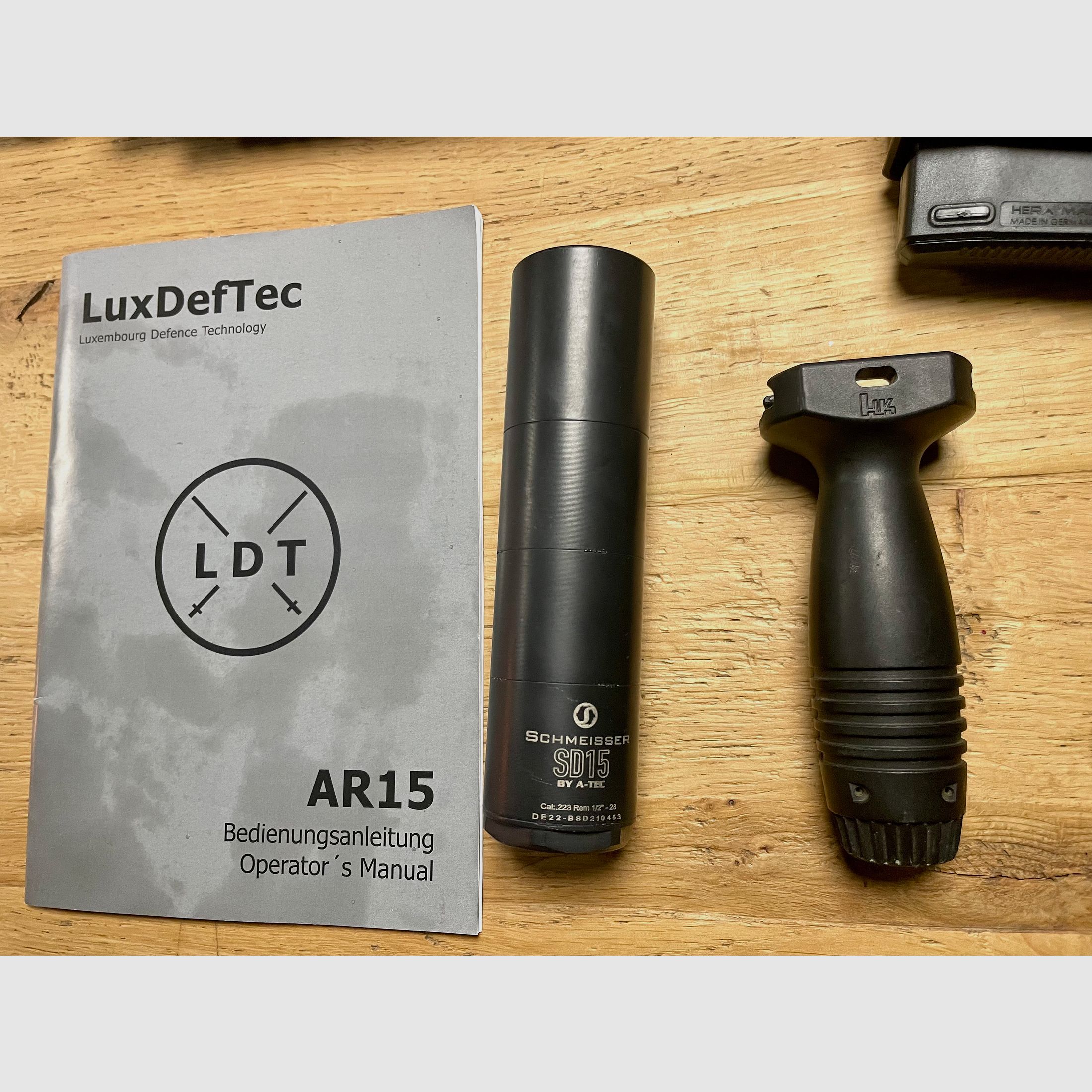 LuxDefTec LDT AR15 L4S .223Rem in 10,5" - jagdlich inkl. Schmeisser Schalldämpfer SD15 und Zubehör