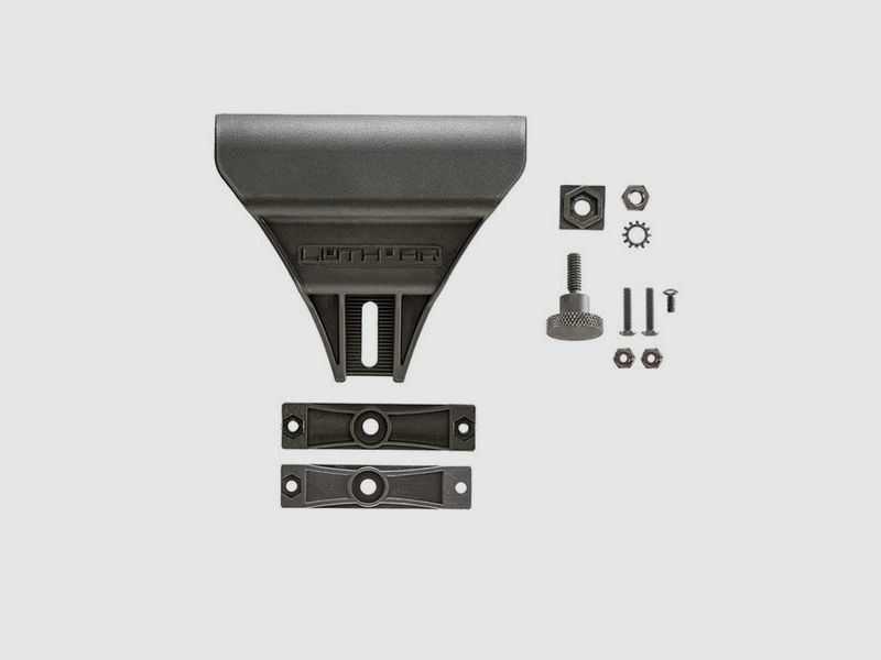 LUTH-AR AR-15 LUTH-AR MBA-2/MBA-4 CHEEK PIECE ASSEMBLY BLACK POLYMER